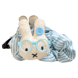 可爱波点条纹大号米菲兔香蕉夹显发量横夹后脑勺盘发抓夹百搭发饰