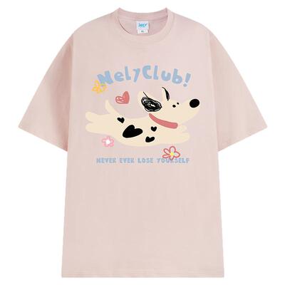 小尼力夏季新款斑点狗印花短袖