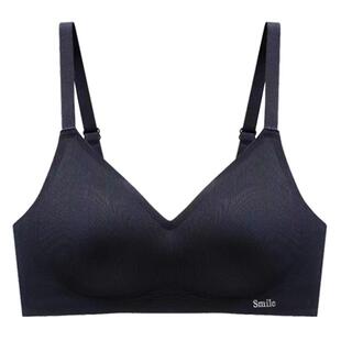 smile内衣女士文胸无钢圈薄杯液态新款果冻胶上托聚拢防下垂胸罩