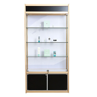 玻璃展柜珠宝展示柜样品奖杯烟酒化妆品陈列柜精品货架展示柜柜台