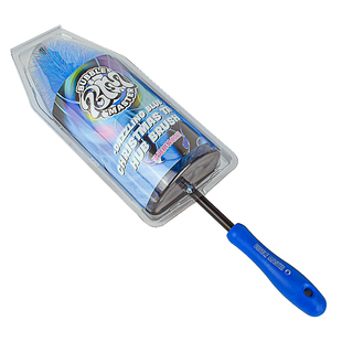 BM汽车专用圣诞树轮毂刷子内侧钢圈清洁长柄软毛刷自助清洗车工具