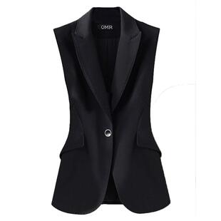 1014春秋中式西装马甲女款外套2026新款马夹背心显瘦坎肩轻奢