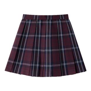 东京岁时记jk制服日系学院风新款高腰半身裙女校供感甜美赤鸢格裙