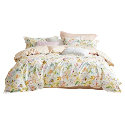 罗莱家纺新品全棉贡缎床单四件套