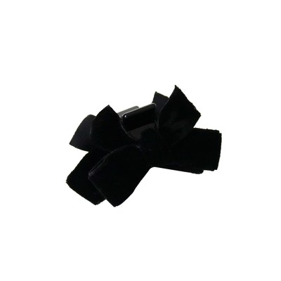 公主头抓夹蝴蝶结侧边夹黑色夹子