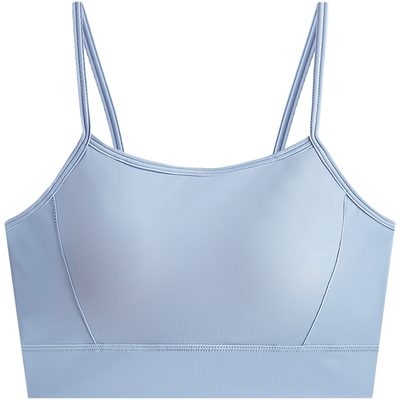 冰丝露脐固定杯一体吊带