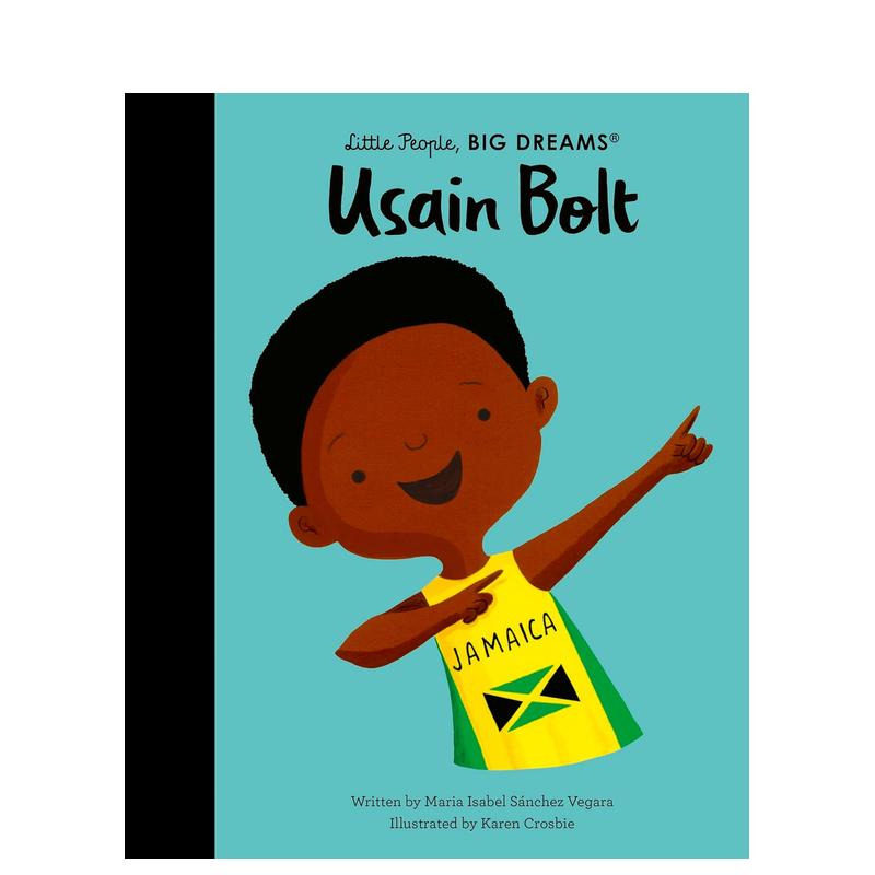【现货】【小人物大梦想】尤塞恩·博尔特 【Little People， Big Dreams】Usain Bolt 英文儿童插画故事绘本 名人励志传记进口书