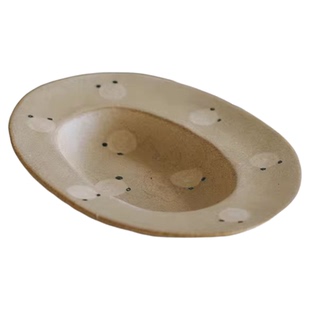 泽滕家可爱哑光沙拉碟精致一人食西餐下午茶装点心盘子高级感餐具