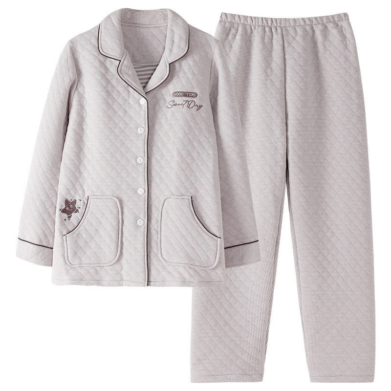 南极人女纯棉简约家居服品牌直销