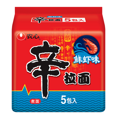 农心辛拉面鲜虾面方便面泡面