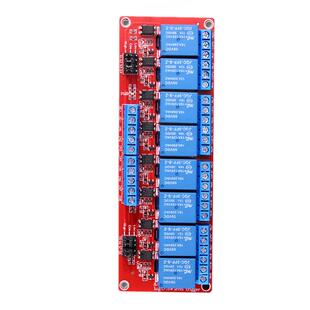 1 2 4 8路5V9V12V24V继电器模块带光耦隔离支持高低电平触发