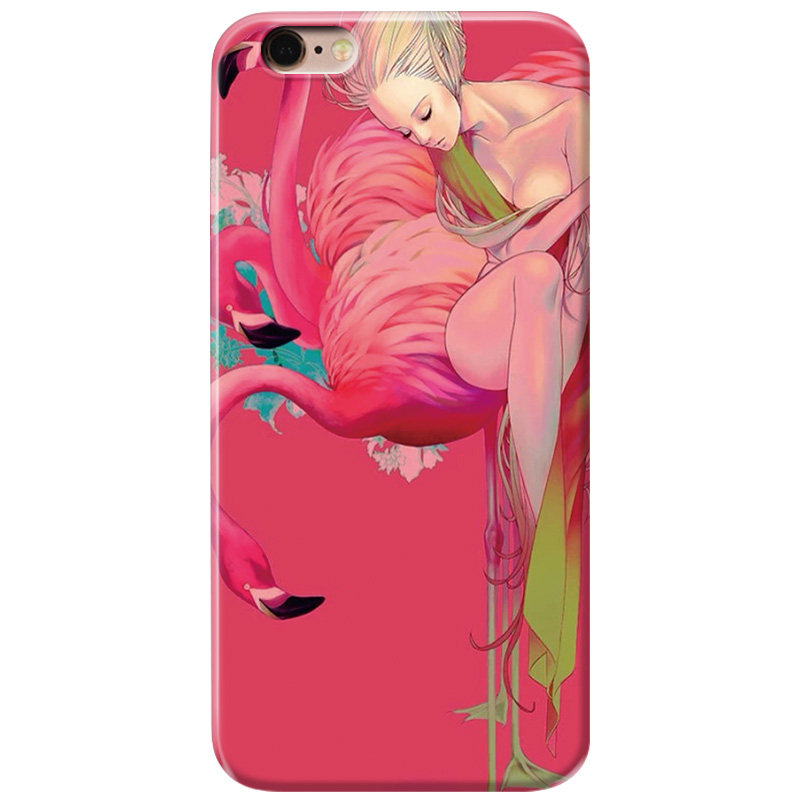 夏日火烈鸟适用iphone7/8plus苹果13手机壳6s/XR/XS可爱14promax文艺se第二2三3代mini女款轻薄软