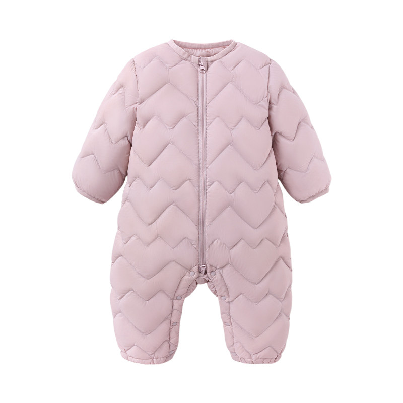 babylove【安心绒】婴儿连体羽绒服冬季轻薄白鸭绒无氟男女宝衣服