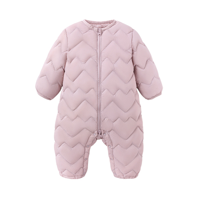 babylove【安心绒】婴儿连体羽绒服冬季轻薄白鸭绒无氟男女宝衣服