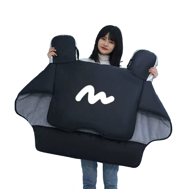 电动车挡风被冬季款加绒加厚防风罩女电瓶摩托车防水冬天四季通用