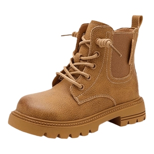 儿童马丁短靴子女童皮靴2025夏天新款大黄靴草原沙漠蒙古女孩春秋