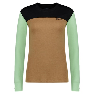 MonsRoyale速干衣YOTEI美利奴羊毛户外运动滑雪登山徒步长袖T恤女