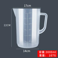 Thickened food-grade PP plastic measuring cup with scale, large-capacity cup, medical measuring cylinder 100-5000ml, milk tea shop thumbnail 6