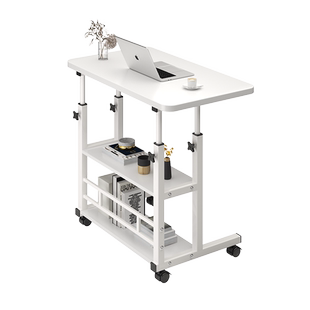 简易床边桌升降桌多功能可升降加高床头小桌板笔记本电脑支架床上桌用读书办公神器写字板可移动阅读看书桌子