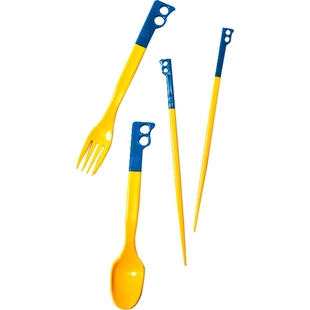 CHUMS洽洽鸟户外露营餐具筷子叉子套装简约便携易清洗CH62-1734