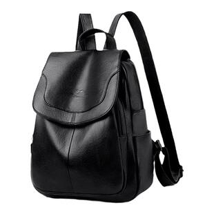 真皮质感双肩包女2026新款韩版大容量软皮妈妈背包时尚轻便旅行包