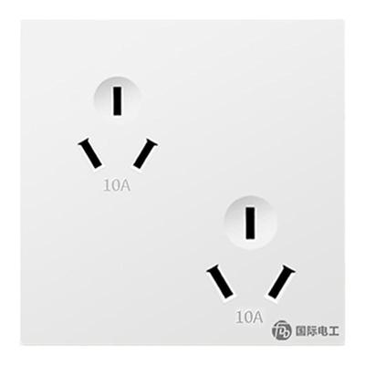 国际电工六孔插座大间距可同时插