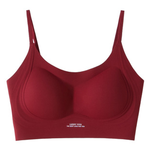 轻暖内衣提拉无痕粉底液抹胸女加厚小胸显大聚拢文胸吊带美背秋冬