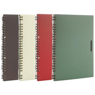 新品日本kokuyo国誉一米新纯系列超薄活页本复古风线圈本进口原纸笔记本日记本可换活页记事本子A5/B5