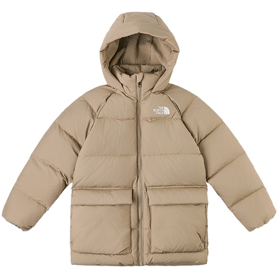 北面中长款防风防泼水鹅绒服