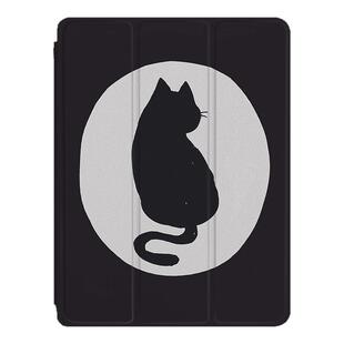 适用苹果ipadpro猫咪air7黑色2025新款mini6第10代11寸2023版12.9三折式简约3带笔槽5个性平板4保护套壳卡通