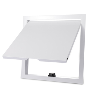 窄边按开式铝合金墙体管道口外开式预留检修孔门吸磁盖板可定制