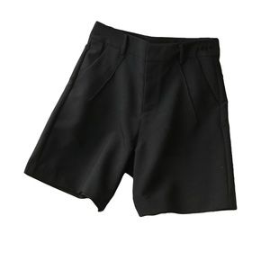 简洁太好穿搭~飒爽利落 敲显腿长 挺括垂顺纯色西装短裤四分裤女