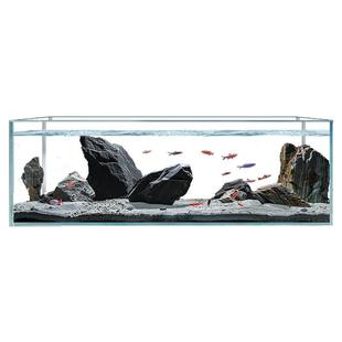 金晶五线超白玻璃鱼缸家用客厅大型溪鱼流缸裸缸小型生态新款龟缸