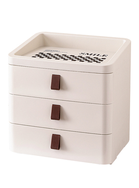 玄关桌面钥匙收纳盒抽屉式置物架储物小盒子多功能整理高级感摆件