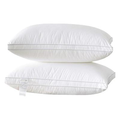 希尔顿酒店成人纯棉磨毛羽丝绒枕