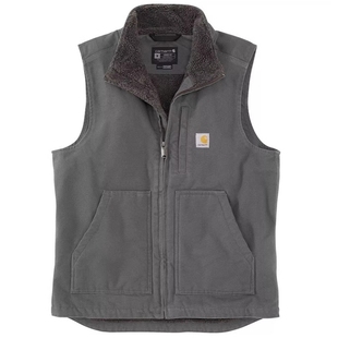弹跳潮人 Carhartt卡哈特104277水洗帆布工装加绒保暖背心马甲V33