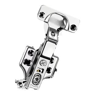 304不锈钢铰链阻尼缓冲橱柜门全盖折叠中弯半盖弹簧飞机合页铜芯