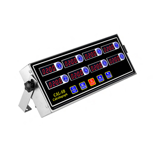 八通道厨房计时器倒计时提醒三段斗蓝汉堡奶茶计时商用电子计时器