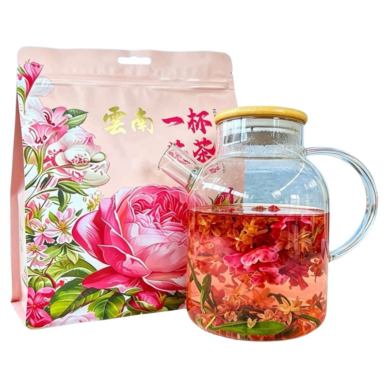 云南特产花茶大理旅游一杯花茶伴手礼洛神花甜叶菊重瓣玫瑰送礼