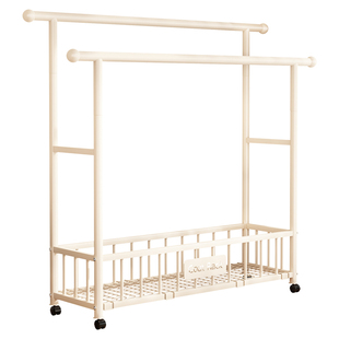 简易衣帽架落地卧室阳台家用室内挂衣架可移动晾衣架衣服收纳架子