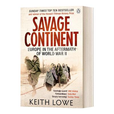 英文原版 Savage Continent 野蛮大陆 第二次世界大战后的欧洲 英文版 正版进口英语原版书籍