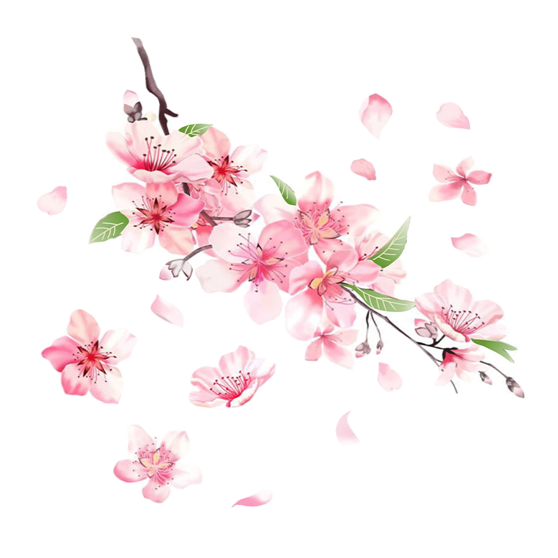 浪漫樱花车贴汽车贴纸个性车身拉花遮挡贴保险杠防水玻璃装饰贴纸