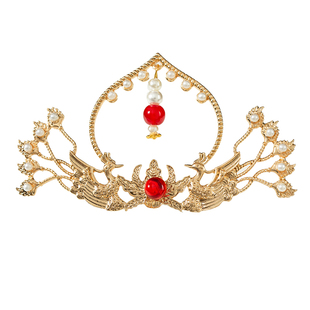 发冠古风束发婚嫁明制发饰汉服头饰古装发钗插梳新娘配饰发簪饰品