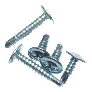 十字大扁头带垫国标华司钻尾大圆头自攻自钻M4.2彩钢瓦燕尾螺丝钉