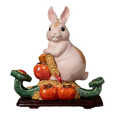 美陶陶瓷招财中式客厅生肖