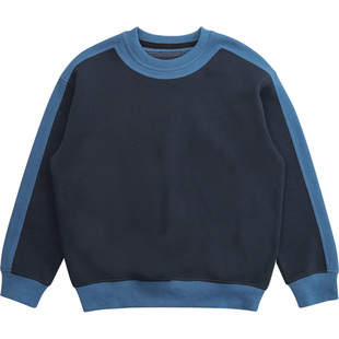 Cunyi纯一良品童装男童卫衣春秋新品儿童撞色拼接休闲套头长袖