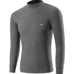 七匹狼纯棉秋衣男士线衣打底半高领内衣单件保暖全棉毛衫上衣男款