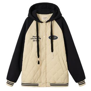 初中生棉衣少女外套短款棉袄加厚棒球服学生冬装棉服新款高中生潮