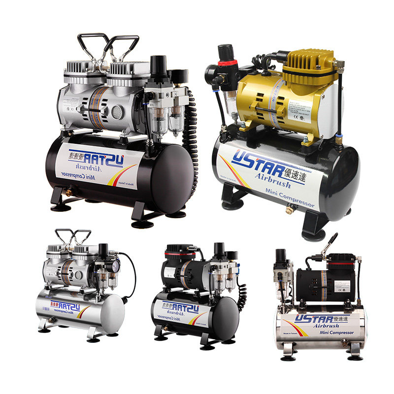 优速达模型工具u-601g 微型气压泵 6l储气罐 高达军模喷涂 活塞式