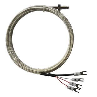 铂电pt100温度传感器热电偶温度探头M6螺钉四线pt100热电阻德立牌